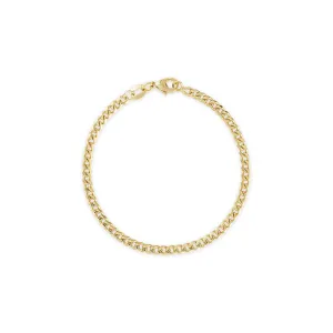 Alexa Leigh - Mini Curb Chain Bracelet in Yellow Gold