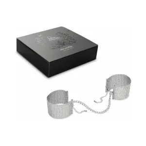 Bijoux Indiscrets Desir Metallique Mesh Handcuffs Silver