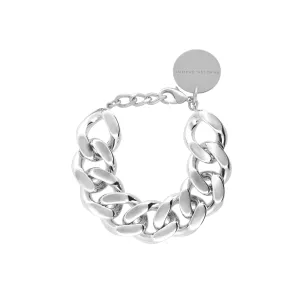 Flat Chain Bracelet Silver