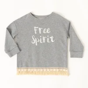 Fringe Trim Sweatshirt