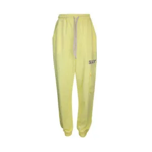 GIRLS YELLOW BASIC JOGGERS