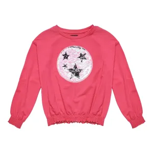 Many Star Smocked Sweatshirt