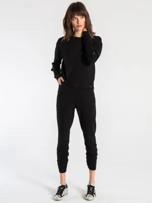 n:Philanthropy - Savannah Cutout Sweatshirt in Black Cat